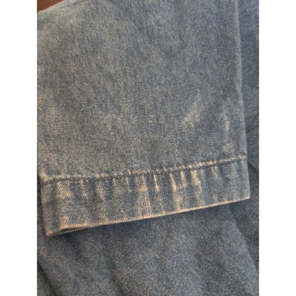 Bobbie Brooks M Vintage Patchwork Denim Jacket Embroidered Accents Americana - Picture 6 of 13